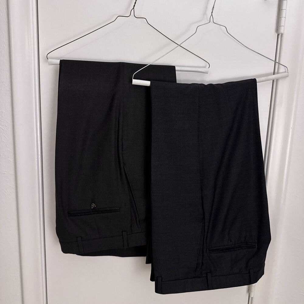 Mens 31R Jos. A Bank 100% Wool Travelers Collection Tailored Fit Dress Pants
